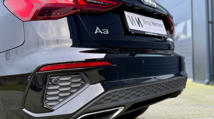 Audi A3 Zwart achter